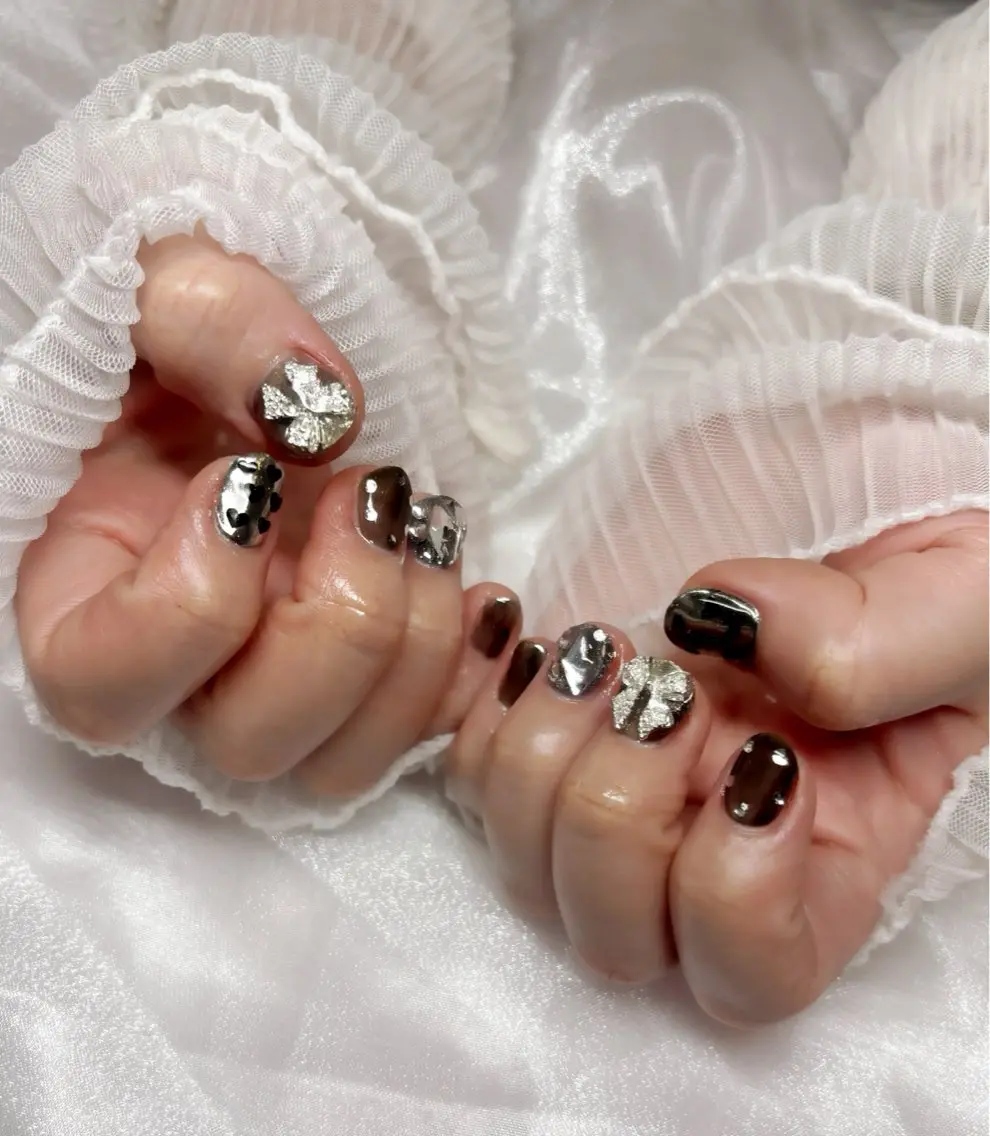 ネイル ミラーネイル ハンドネイル Nail Salon macherieのネイルデザイン