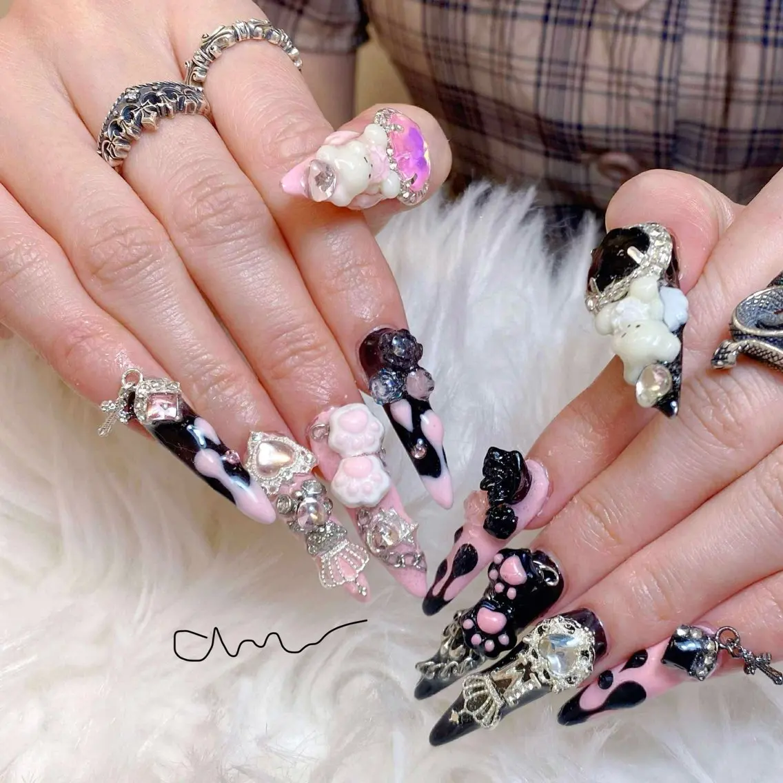 ネイル ハンドネイル ANH NAIL ゴテゴテ専門店💎のネイルデザイン
