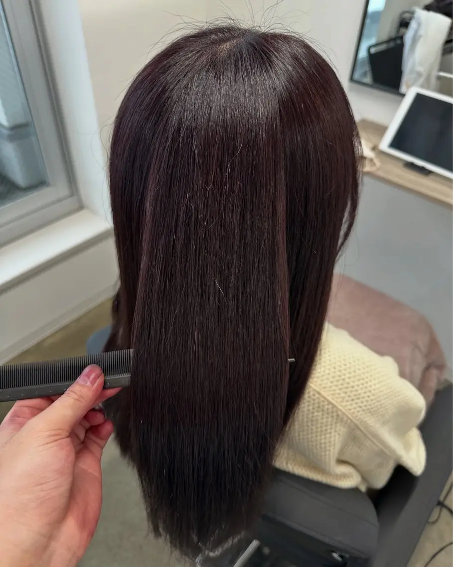 セミロング カット ヘアカラー トリートメント 大友 岳斗のヘアスタイル