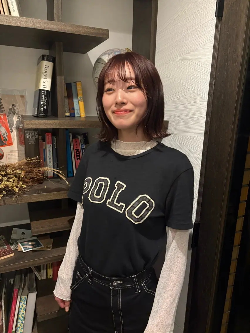 ミディアム ヘアカラー Fujita Neneのヘアスタイル