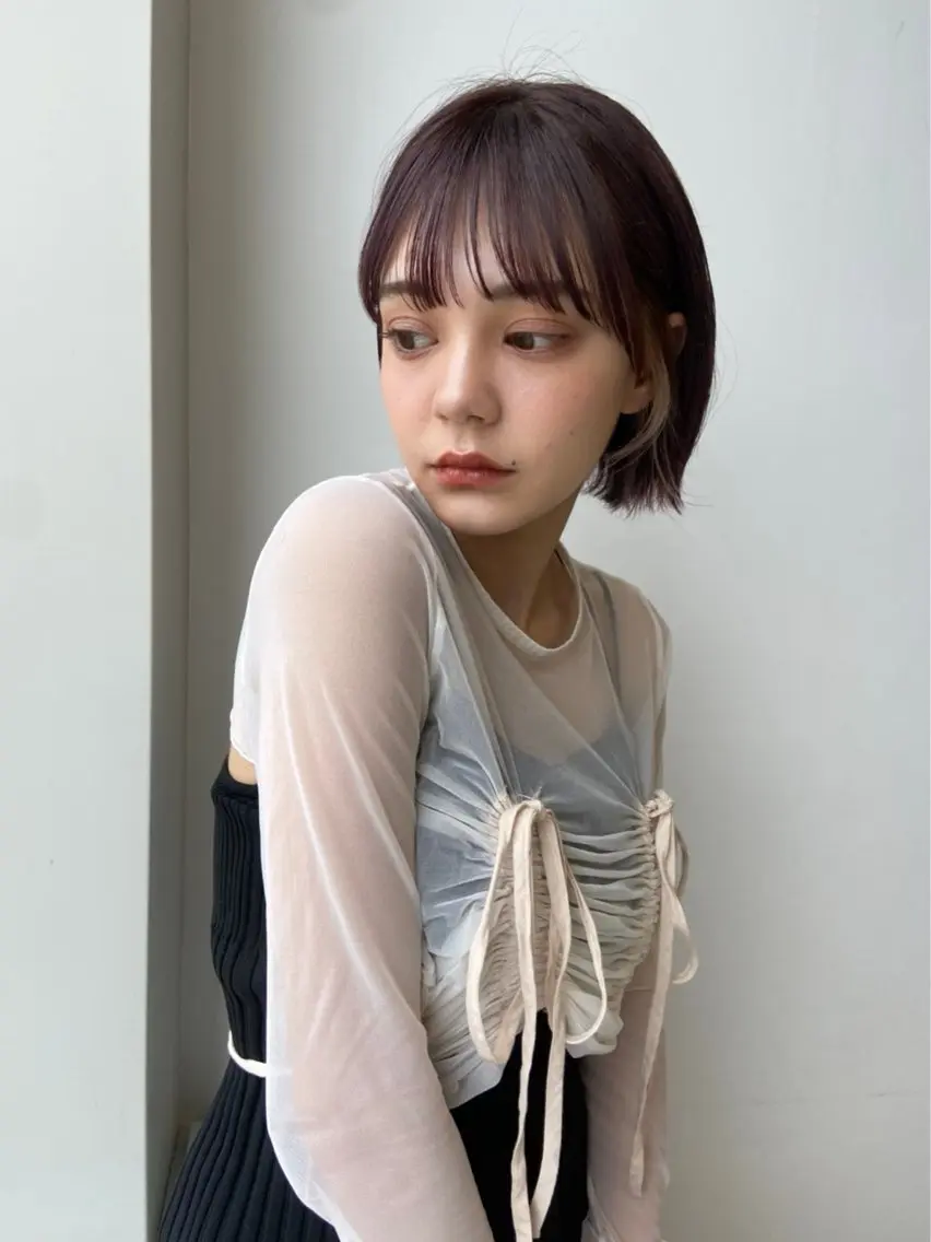 ミディアム カラー カット 🎀a0i 🎀のヘアスタイル