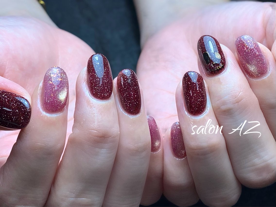 ネイル 持ち込み オフィスネイル スカルプネイル ハンドネイル salon AZ NANAのネイルデザイン