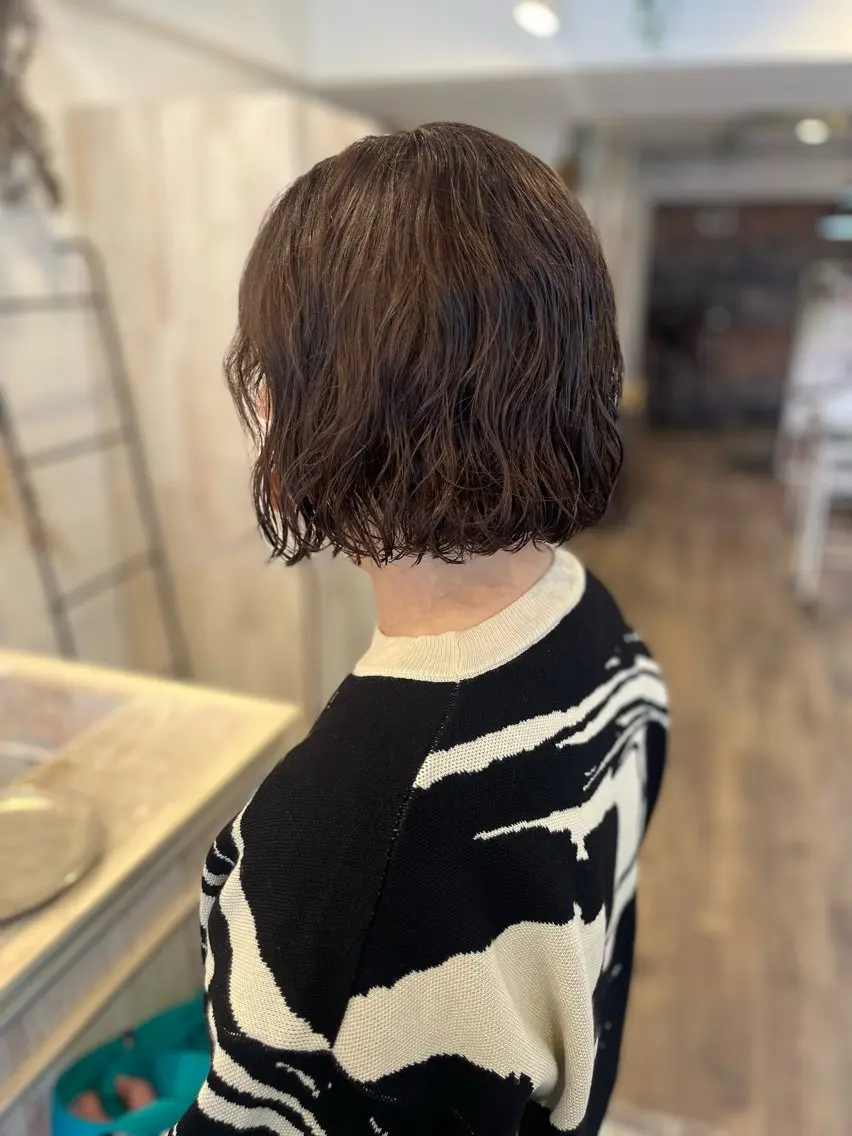 ショート パーマ カット パーマ トリートメント niko RINKAのヘアスタイル