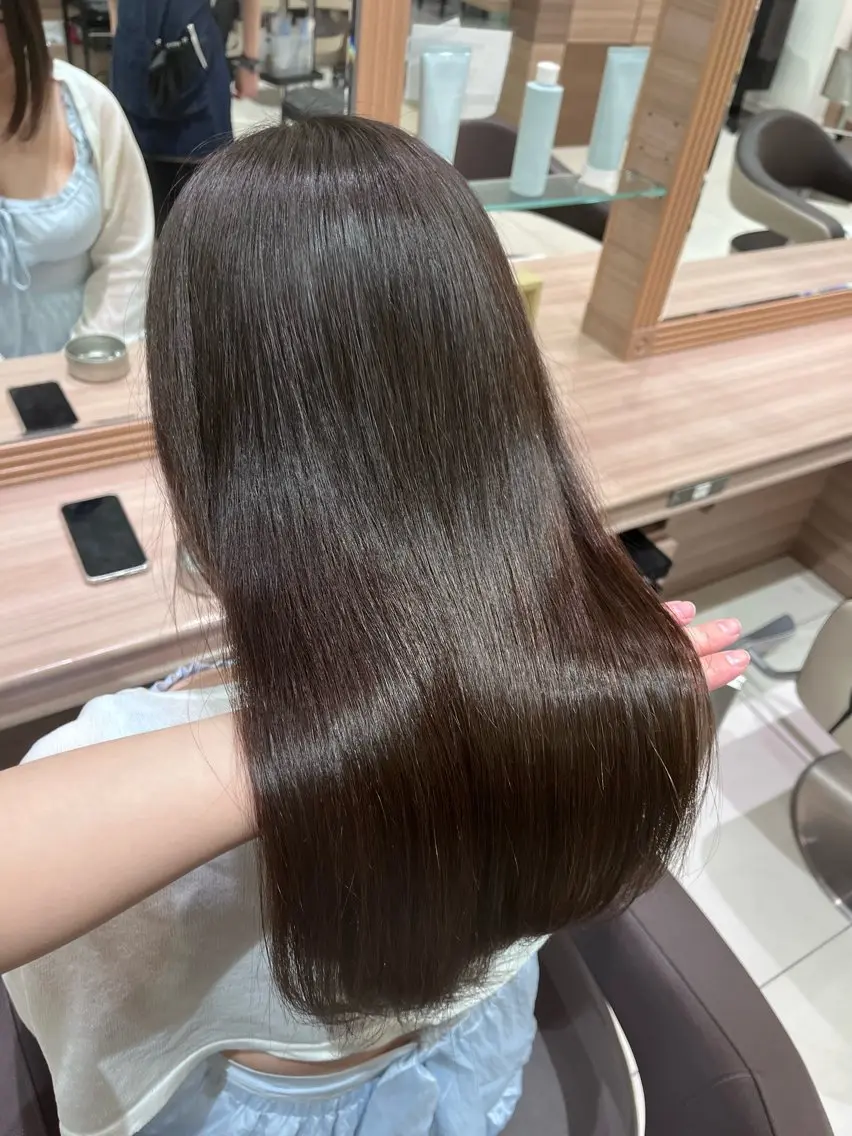 ロング 縮毛矯正 ❄️モデル募集中❄️ ️🫧Ｈａｒｕ🫧のヘアスタイル