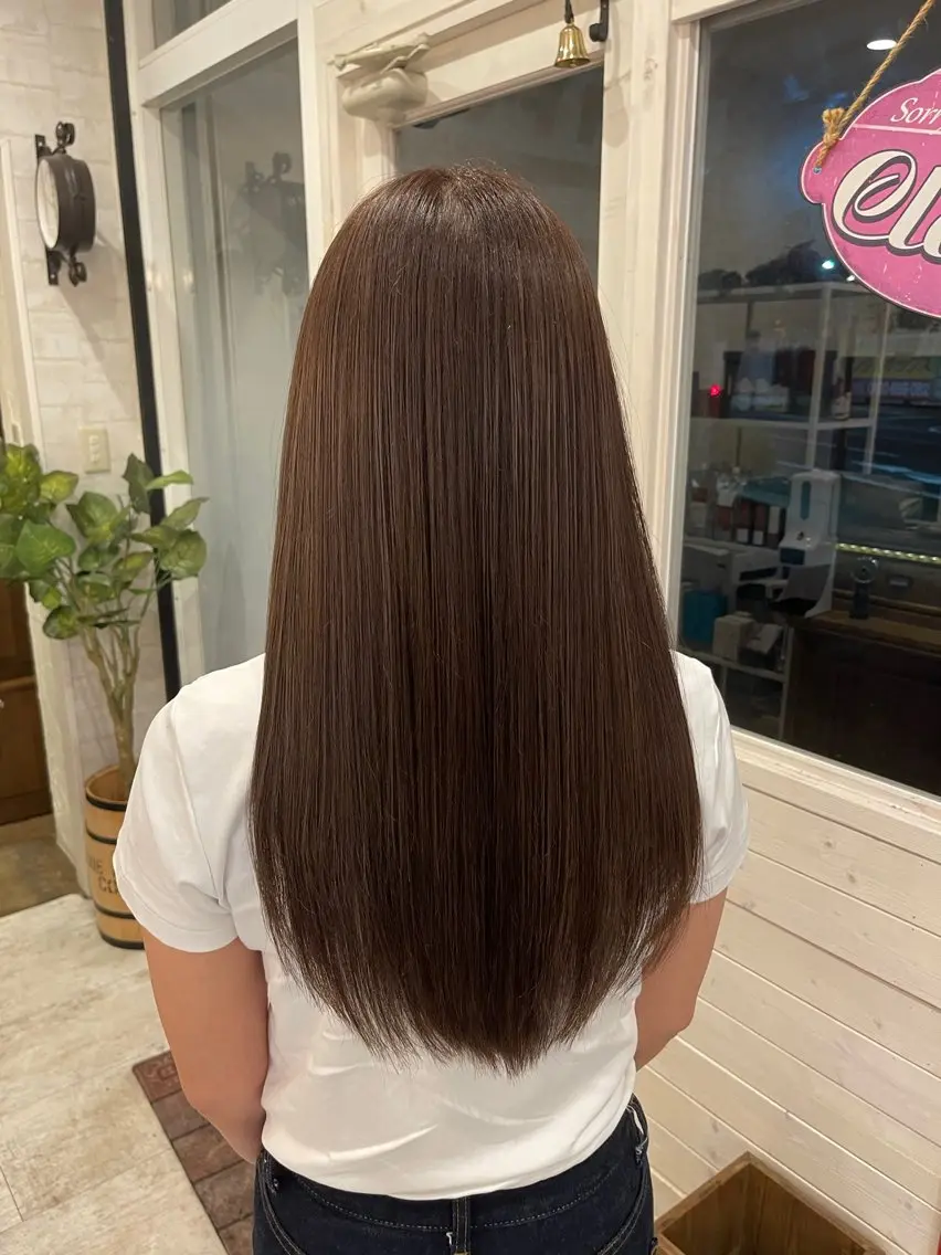 ロング カラー カット トリートメント 🍭透明感カラー 志賀拓海🍬🌈のヘアスタイル