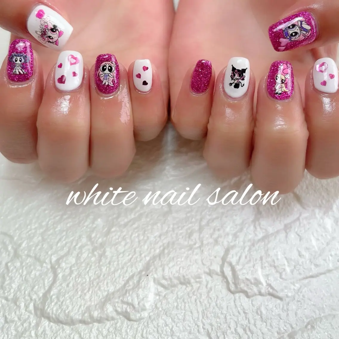 ネイル ラメ(グリッター) 持ち込み ハンドネイル white nail salonのネイルデザイン
