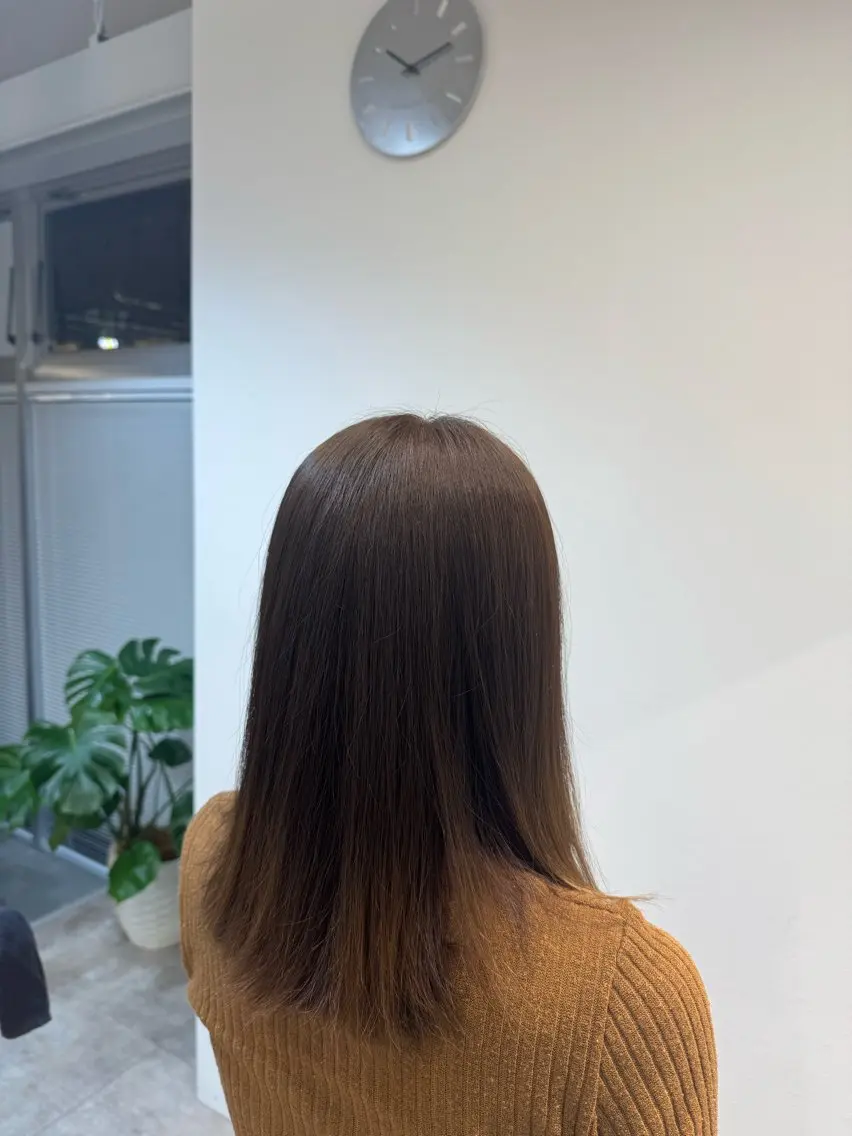 カラー ベージュカラー オリーブベージュ ヘアカラー 林 翔空のヘアスタイル
