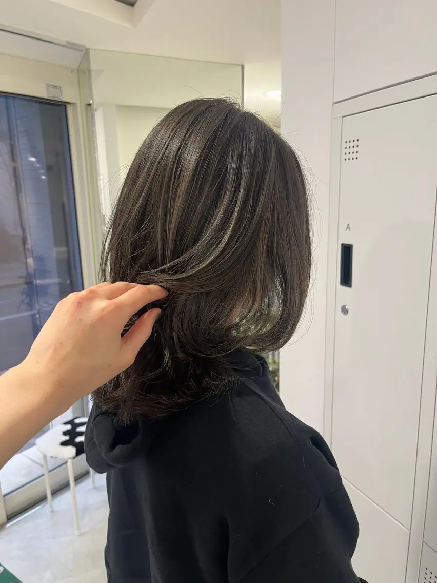 カラー ハイライトカラー 似合わせ×透明感カラ ー/経堂/aya🦦のヘアスタイル
