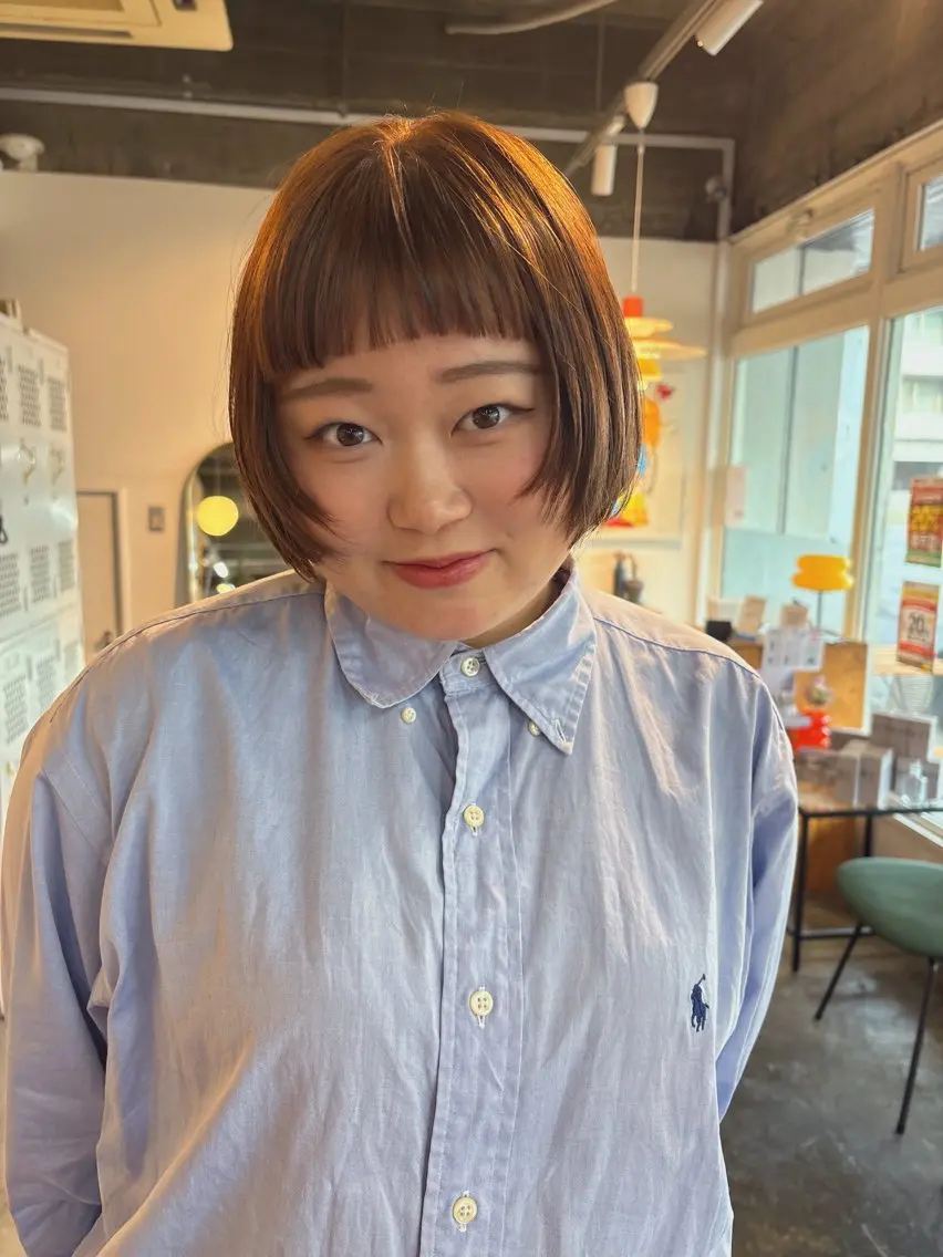 前髪カット顔まわりも⭕️の写真