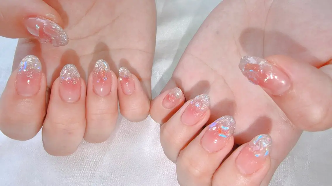 ネイル 氷ネイル・うるうるネイル ハンドネイル Re:Ø nail 🩵TSUJIのネイルデザイン