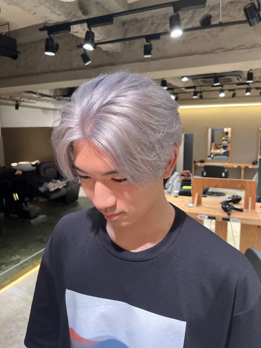 【🎯1日1名様限定メンズクーポン🉐🎯】《🎗️ブリーチ＋フルカラー＋デザインカット🎗️》の写真