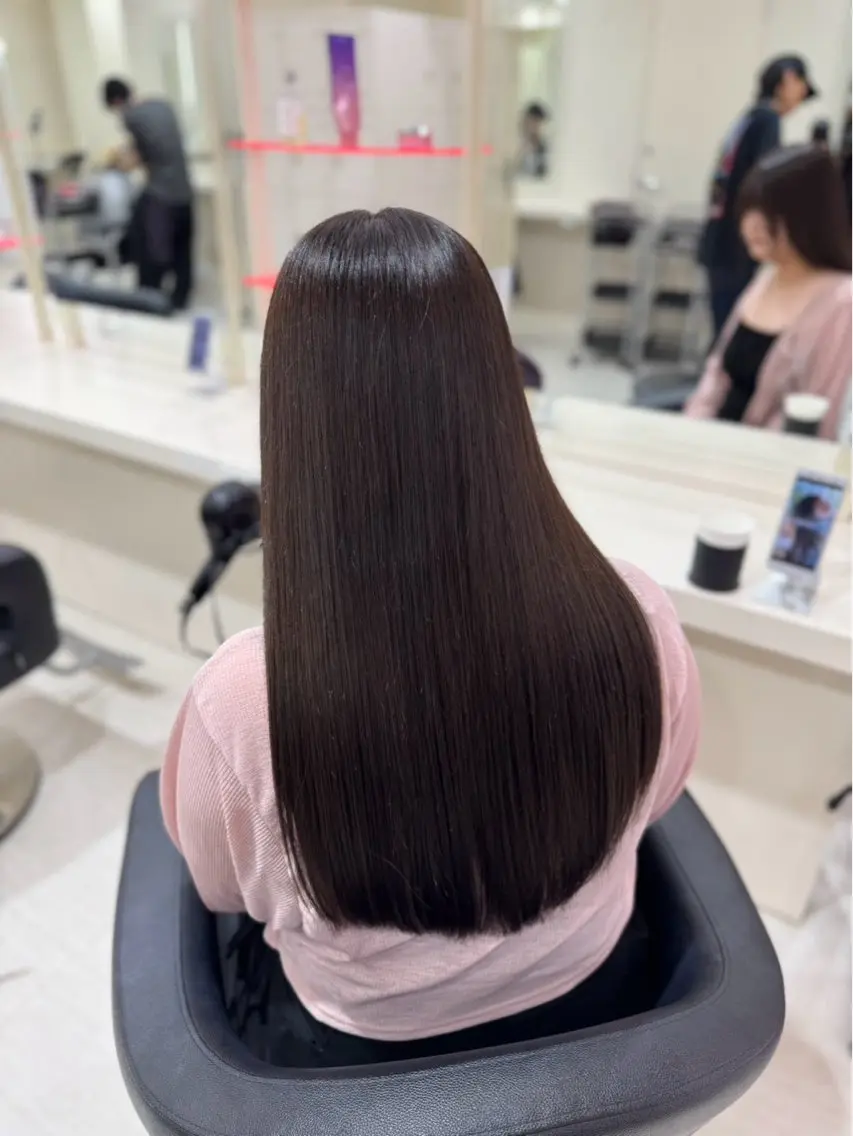ロング カラー ヘアカラー トリートメント 💕мei 透明感カラー💕のヘアスタイル