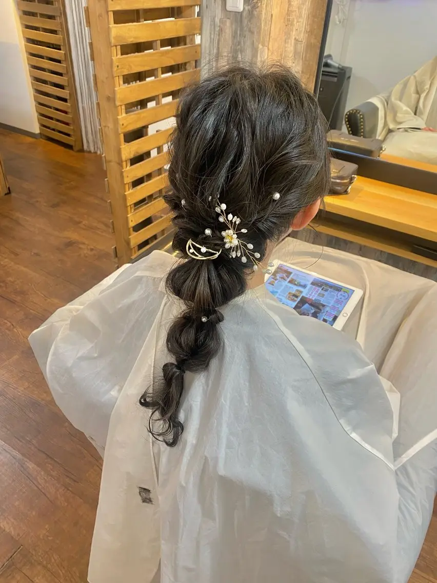 ロング ヘアアレンジ ヘアセット Luzir⭐︎ GEN⭐︎のヘアスタイル