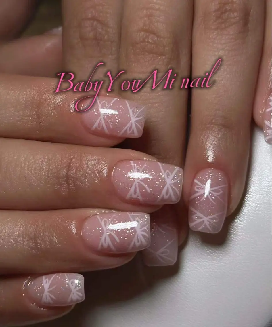 ネイル オーロラネイル 成人式 フットネイル フレンチネイル ジェルネイル ハンドネイル BabyYouMi nailのネイルデザイン