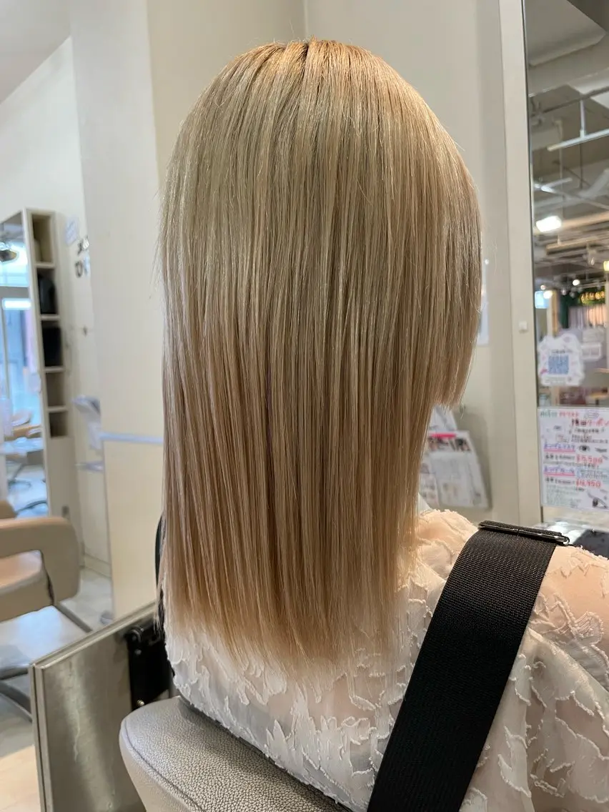 当店人気No1クーポン⭐️カット+カラー+サブリミック髪質改善トリートメントの写真
