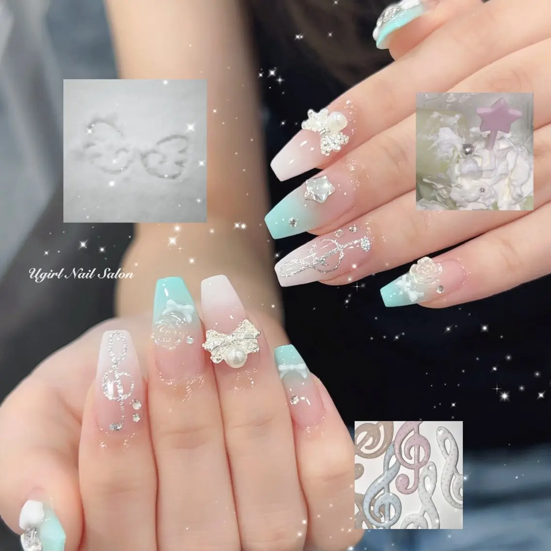 ネイル ハンドネイル 🪄mimi🎀 Midori🪽のネイルデザイン