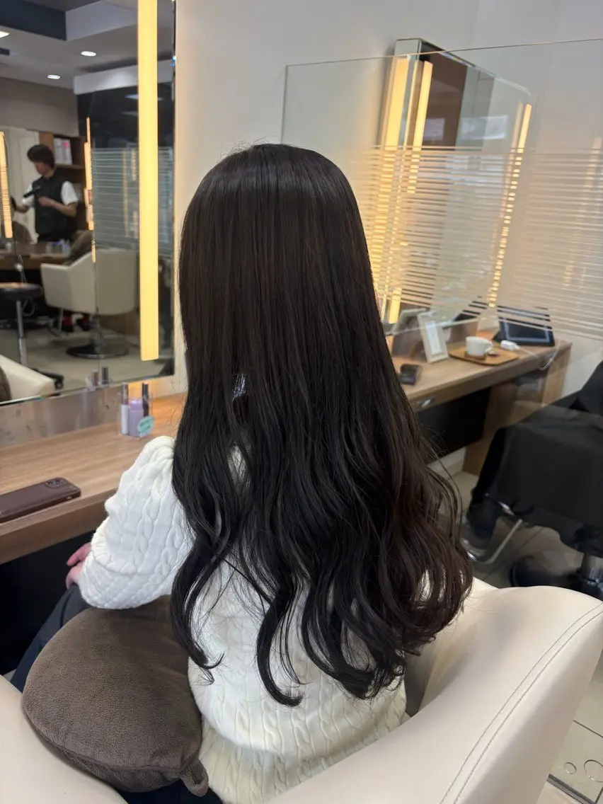 ロング カラー カット ヘアカラー トリートメント 透明感カラー🩵レイ ヤー/chiharuのヘアスタイル
