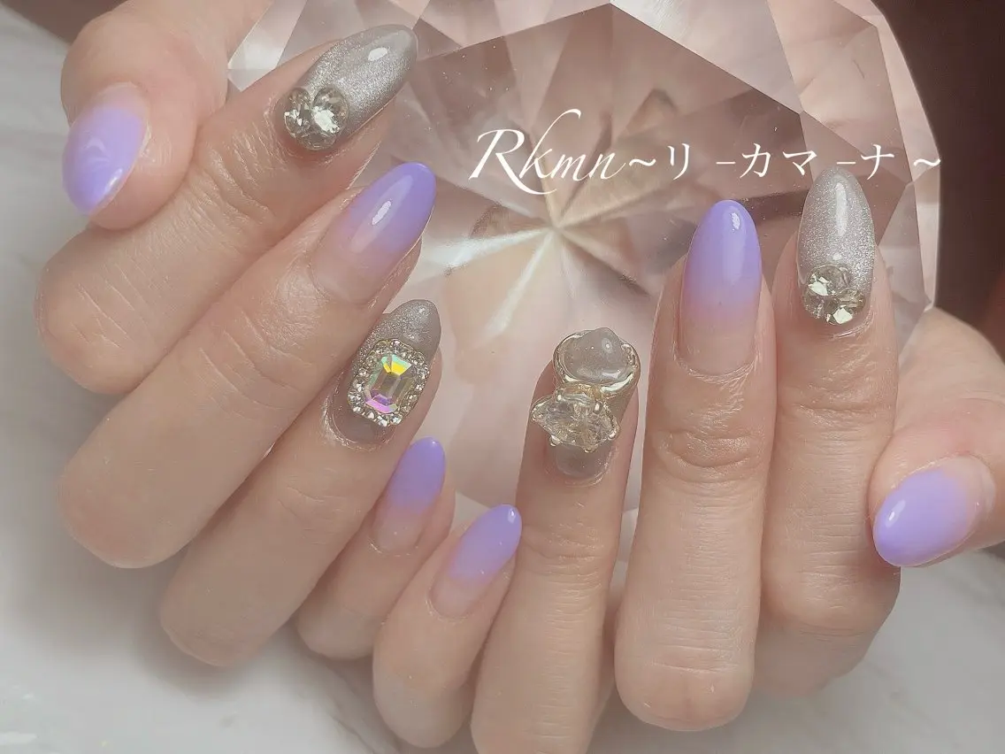 ネイル アートネイル グラデーション 持ち込み スカルプネイル ハンドネイル フットネイル ハンドケア Rkmn ~リ-カマ-ナ~のネイルデザイン
