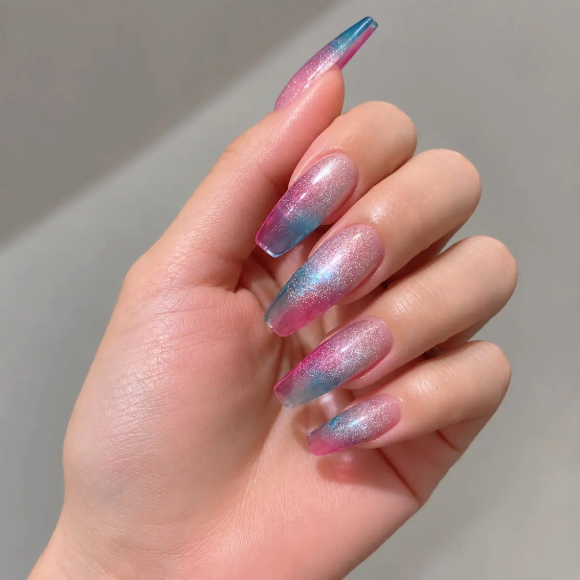ネイル アートネイル クリアネイル 長さ出し ハンドネイル ネイルサロン💎 Bibiのネイルデザイン