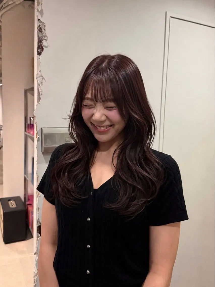 セミロング カット ヘアカラー 透明感カラー /sayakaのヘアスタイル