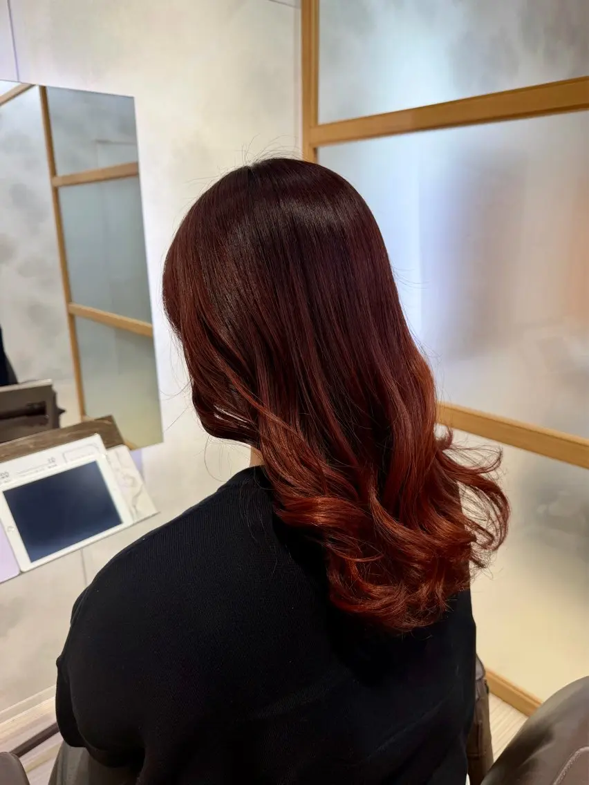 ロング カラー 透明感カラー レディースカット モデル募集　山田省吾のヘアスタイル