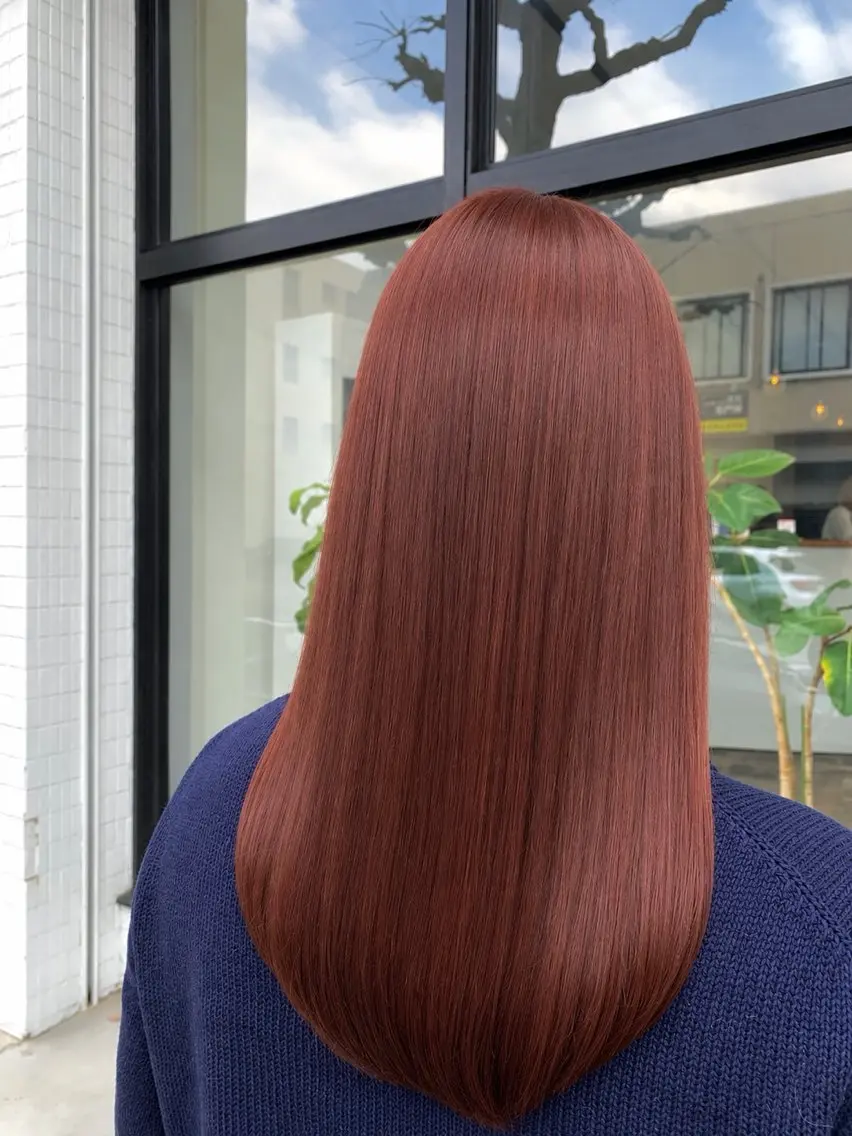 カラー 透明感カラー ヘアカラー トリートメント 問屋町/艶髪/ momokaのヘアスタイル