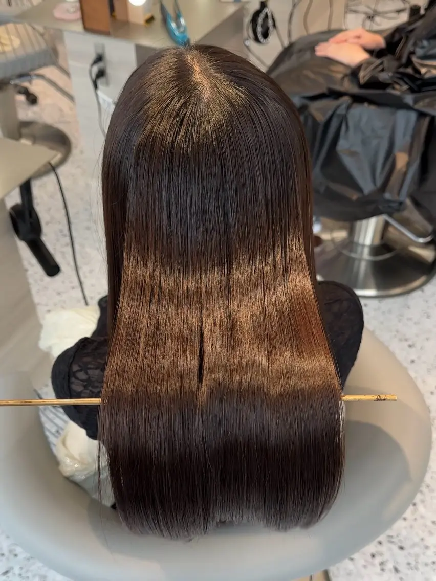 ロング パーマ 髪質改善 縮毛矯正 【博多髪質改善】 吉村　清志のヘアスタイル