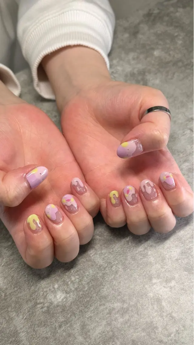 ネイル ハンドネイル ハンドケア shino🌟 痛ネイルのネイルデザイン