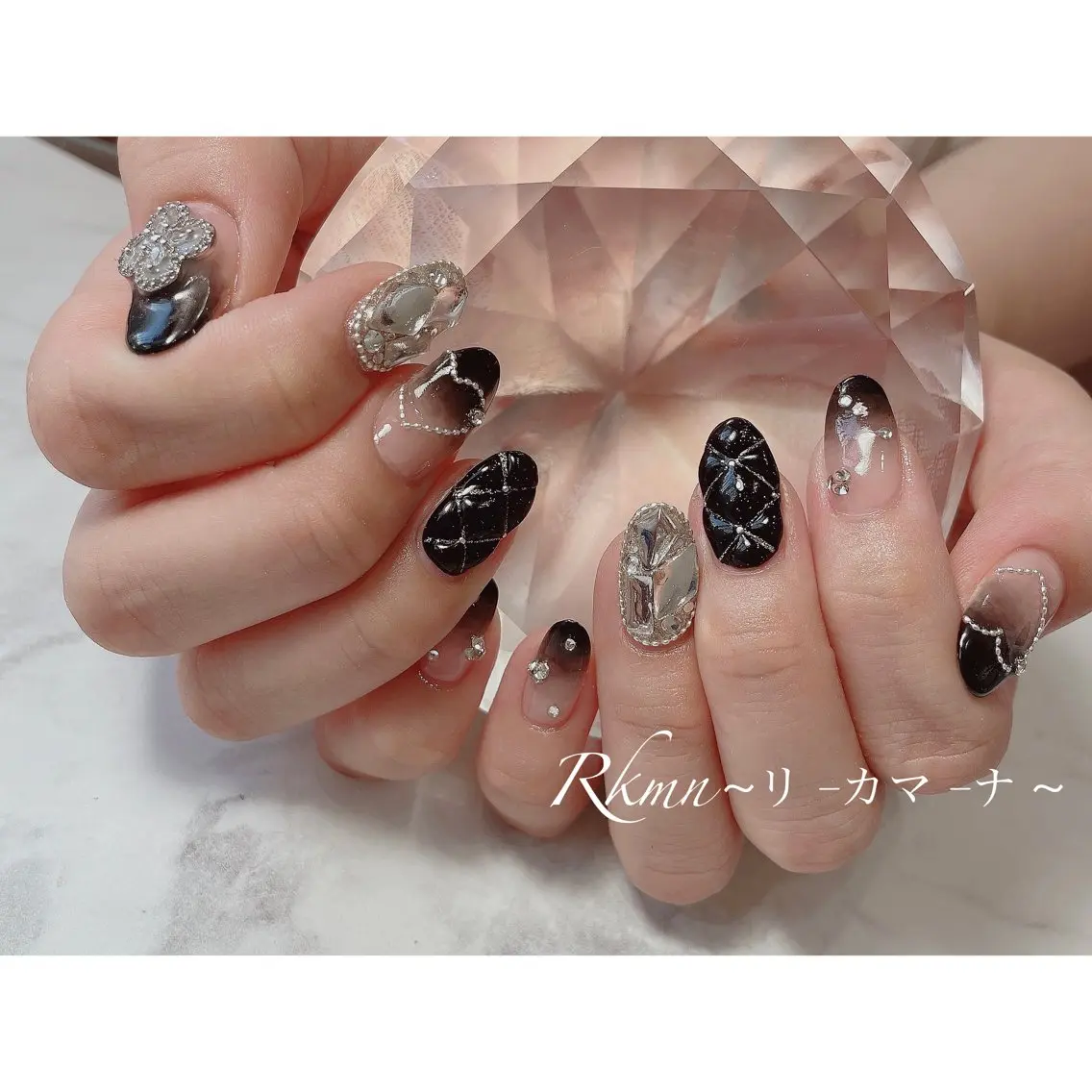 ネイル アートネイル グラデーション ハート 春ネイル ハンドネイル フットネイル ハンドケア Rkmn ~リ-カマ-ナ~のネイルデザイン