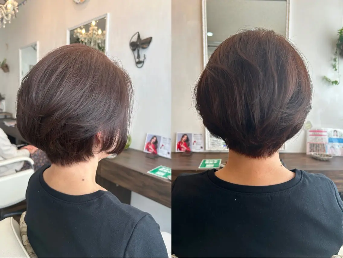 ショート カラー 大川 真矢のヘアスタイル