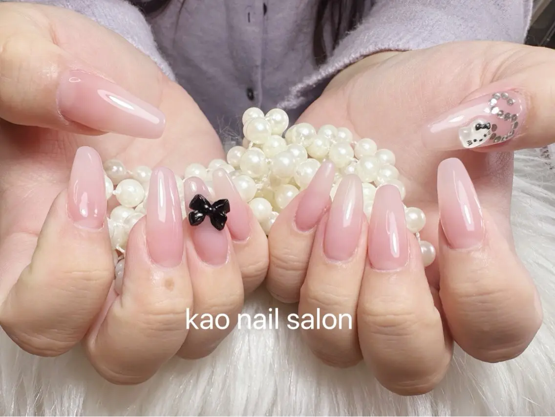 ネイル ハンドネイル kao nail マグネット/長さだしのネイルデザイン