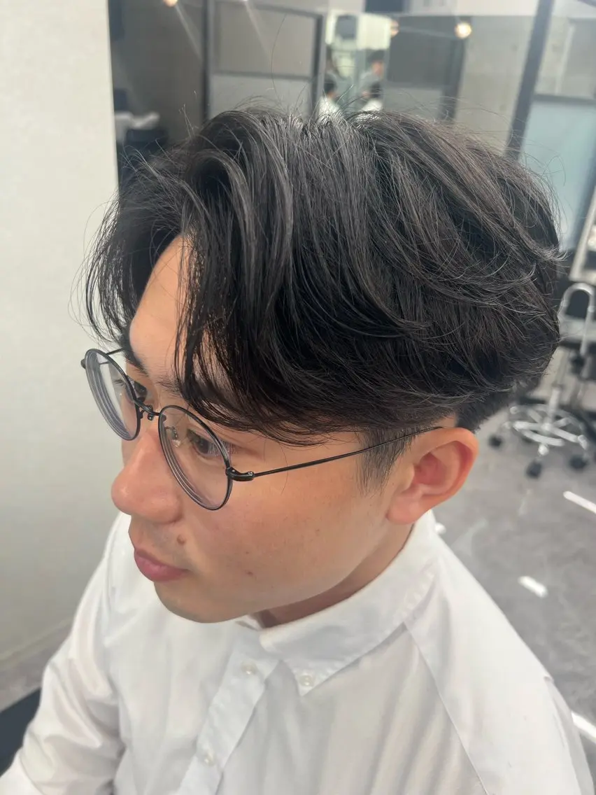 パーマ メンズ フェザーパーマ メンズパーマ カット パーマ 古山 侑東 /メンズパーマのヘアスタイル