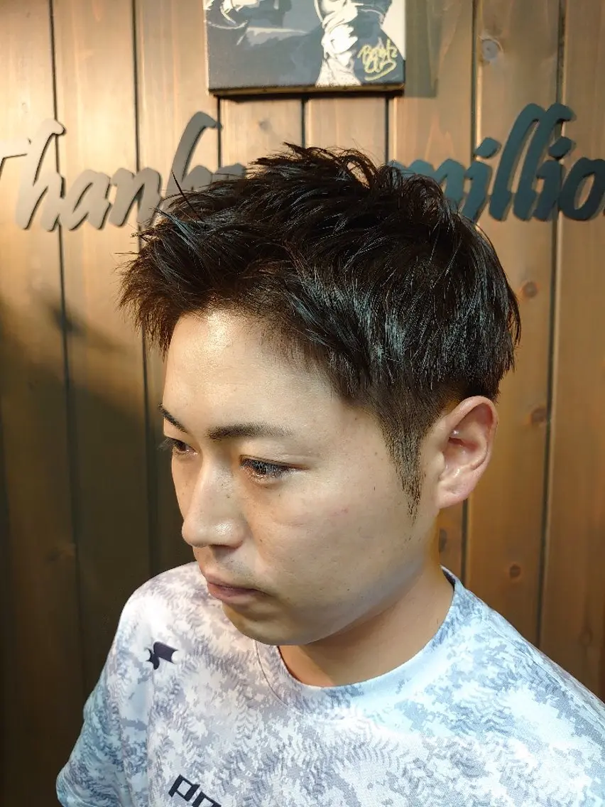 メンズ ショート ショートヘア ヘッドスパ 岡林 選のヘアスタイル