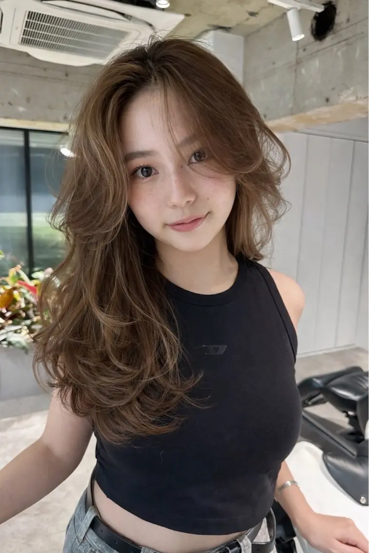 ロング 🌟ブリーチなしカラ ー🌟 Tamakiのヘアスタイル