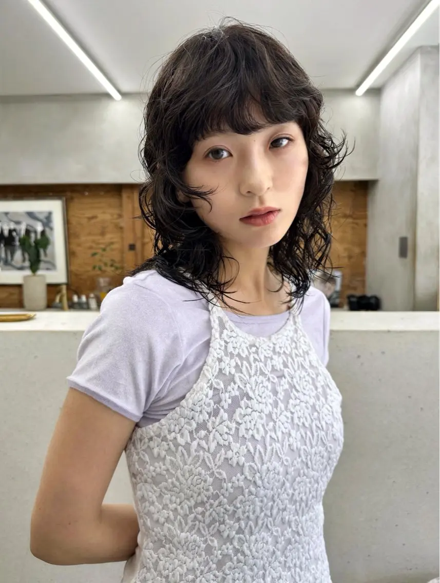 カット＋ナノスチームスパイラルパーマの写真