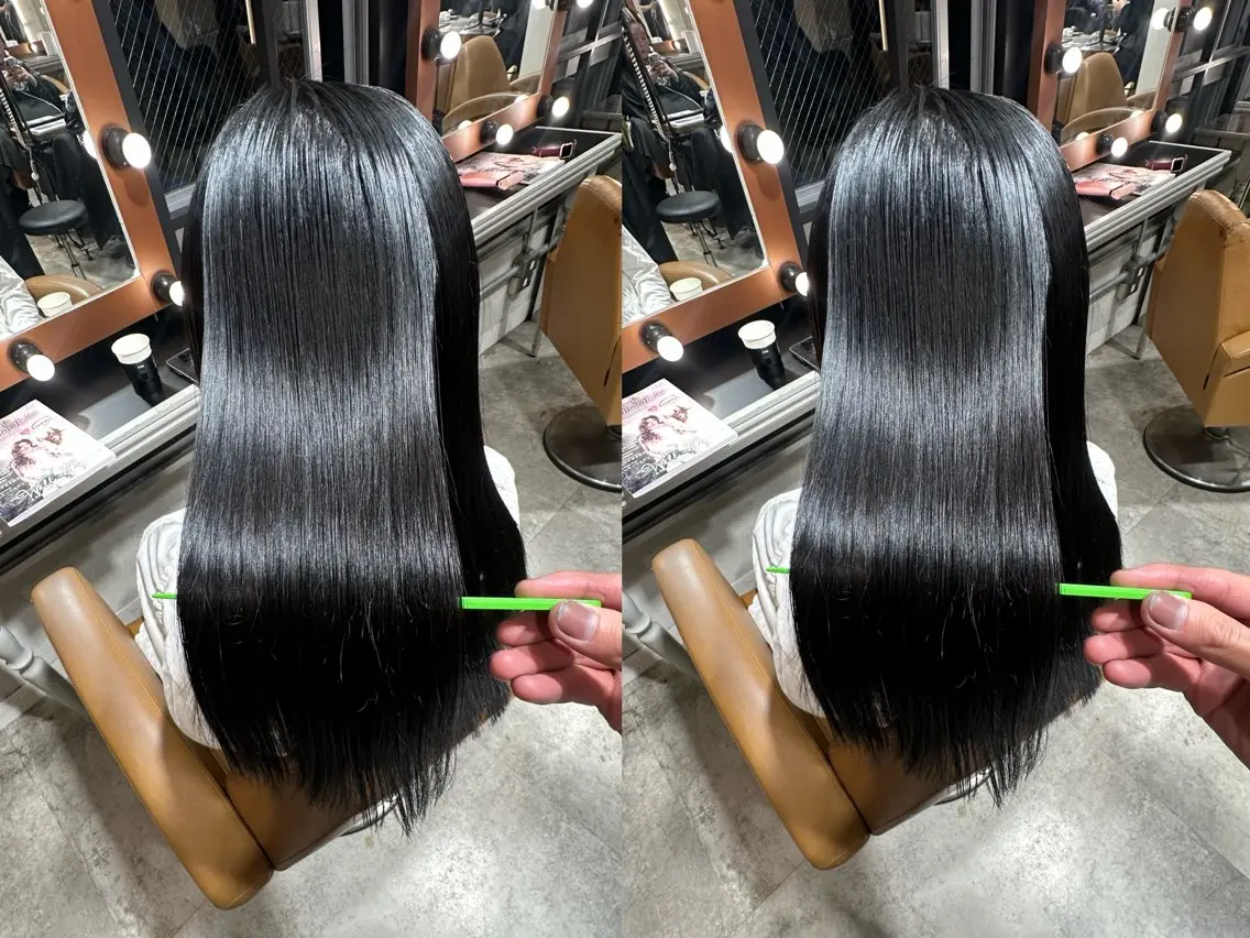 ロング カラー カット ヘアカラー 縮毛矯正 トリートメント ✨縮毛矯正/透明感 カラー/芦川優磨のヘアスタイル