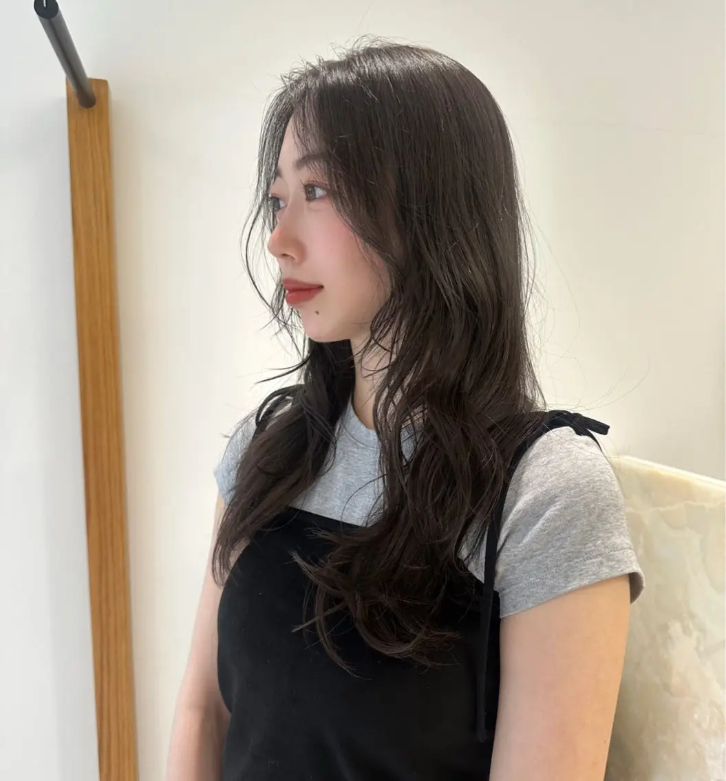 セミロング カラー レイヤーカット カット ヘアカラー トリートメント ハイトーン/透け感 カラー🎀真香のヘアスタイル