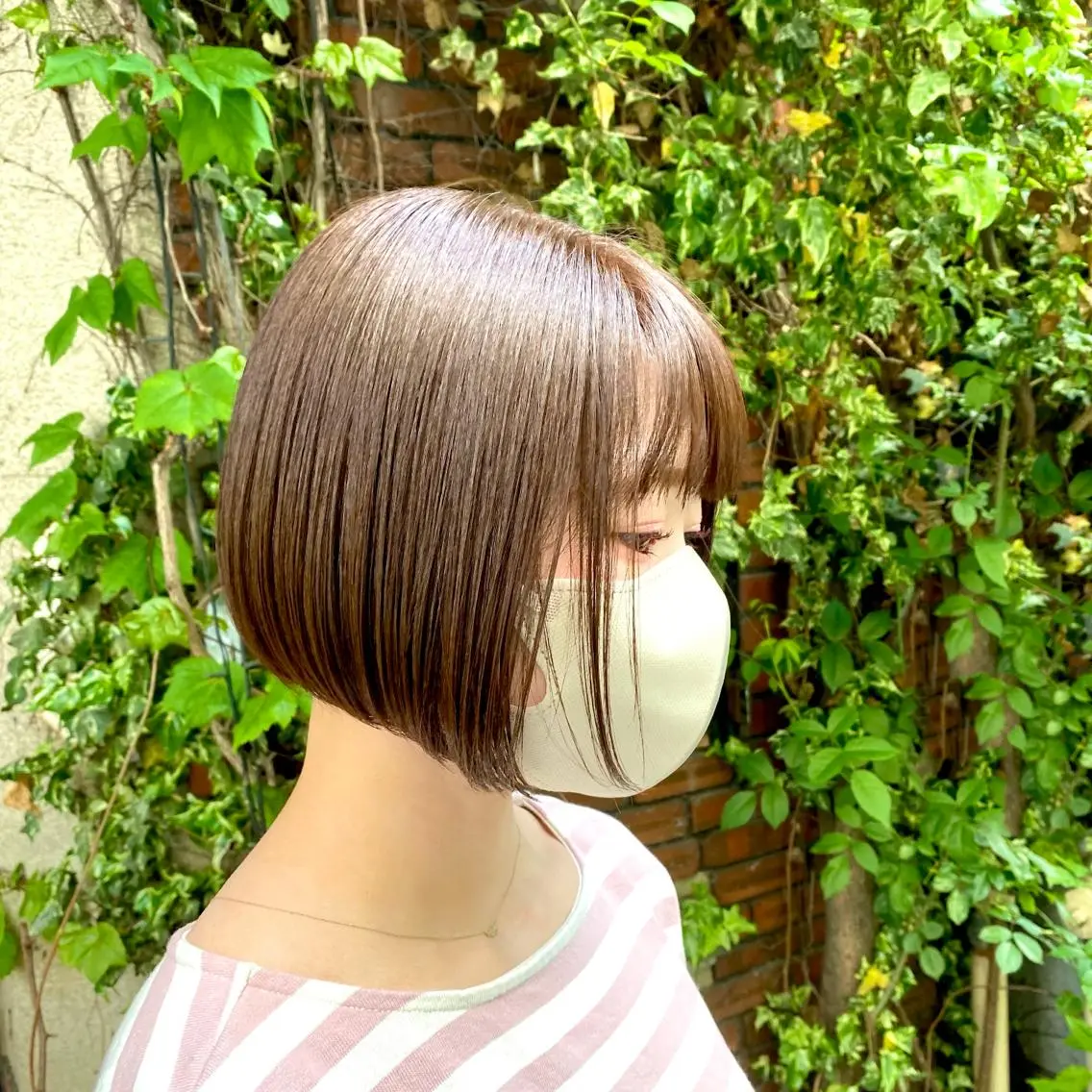 ミディアム カラー ヘアアレンジ ボブ ✨レディース✨ 今だけカット￥０大石のヘアスタイル