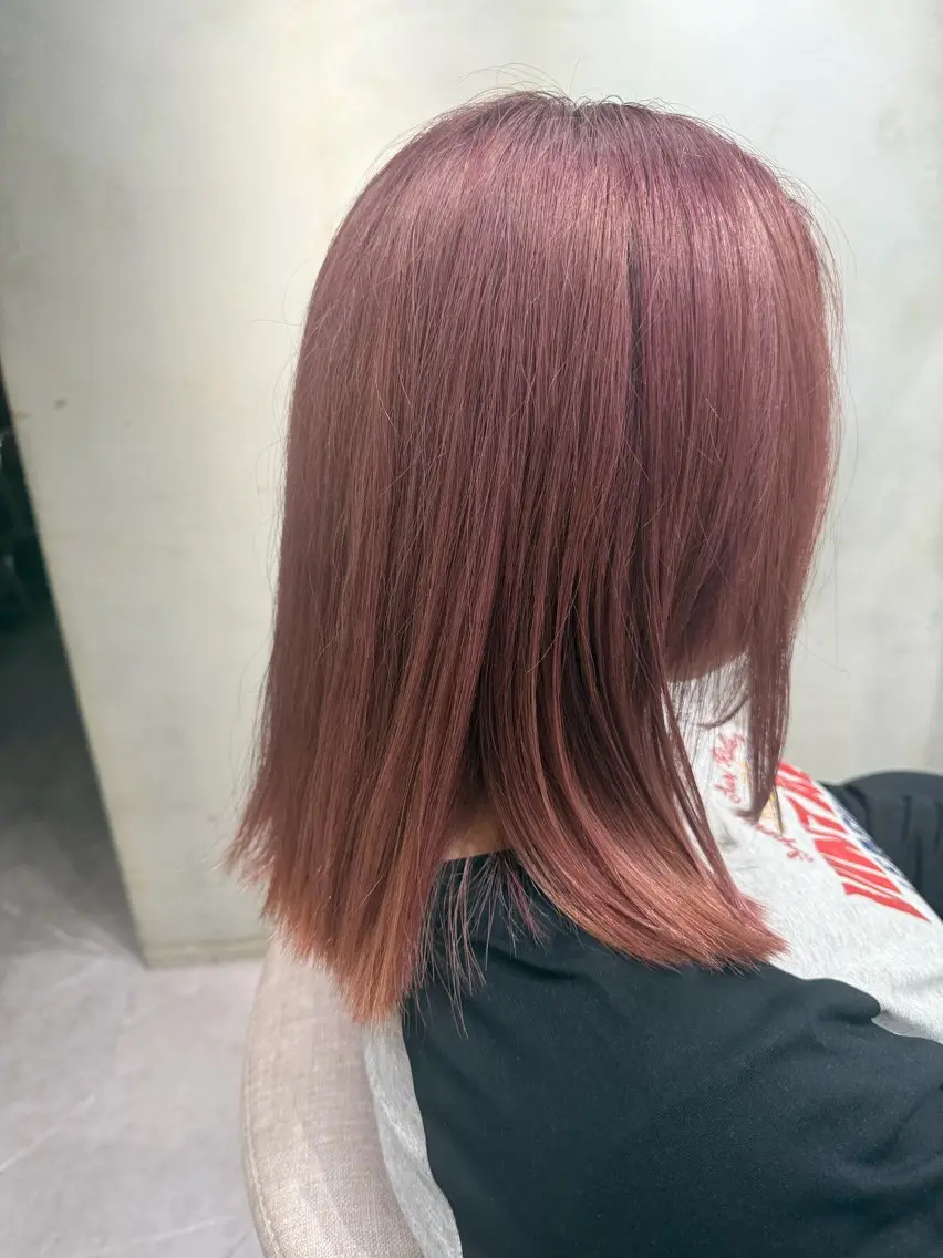 カラー ベージュカラー ピンクカラー ピンクベージュ ヘアカラー 加藤 天真のヘアスタイル