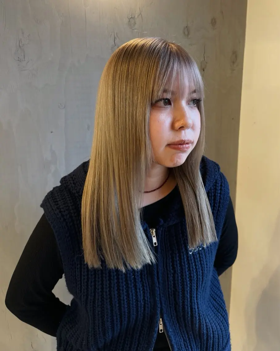 ロング カラー ナチュラル&ラフヘア 松尾 凌のヘアスタイル