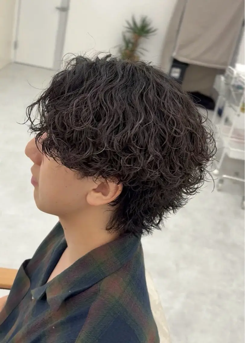 パーマ メンズ メンズパーマ 波巻きパーマ カット パーマ 新潟No.1サロン 秋山深(メンズ限定)のヘアスタイル