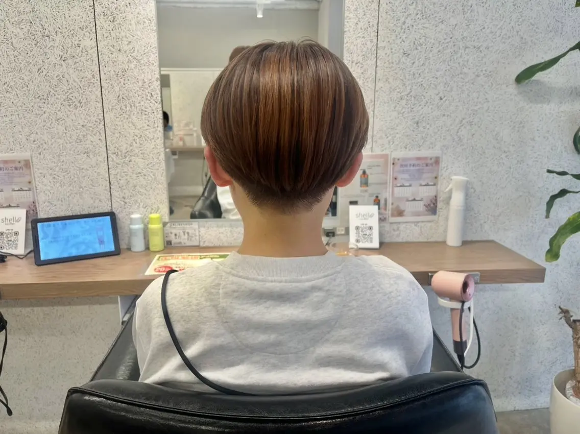 ショート カラー ベージュカラー グラデーションカラー 🍓艶髪/艶カラー しんたに🌈のヘアスタイル