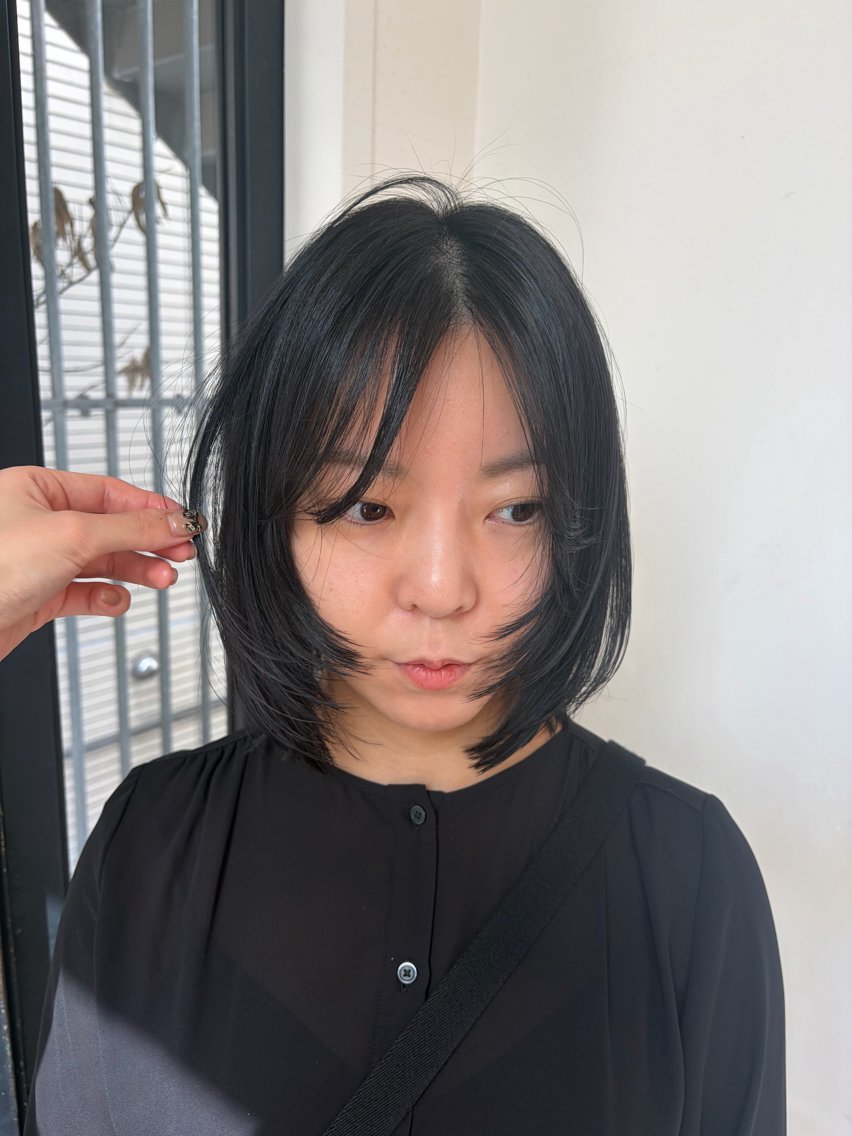 ミディアム カラー パーマ ヘアアレンジ レイヤーカット 縮毛矯正 結衣/ 無料カットモデル🎀のヘアスタイル
