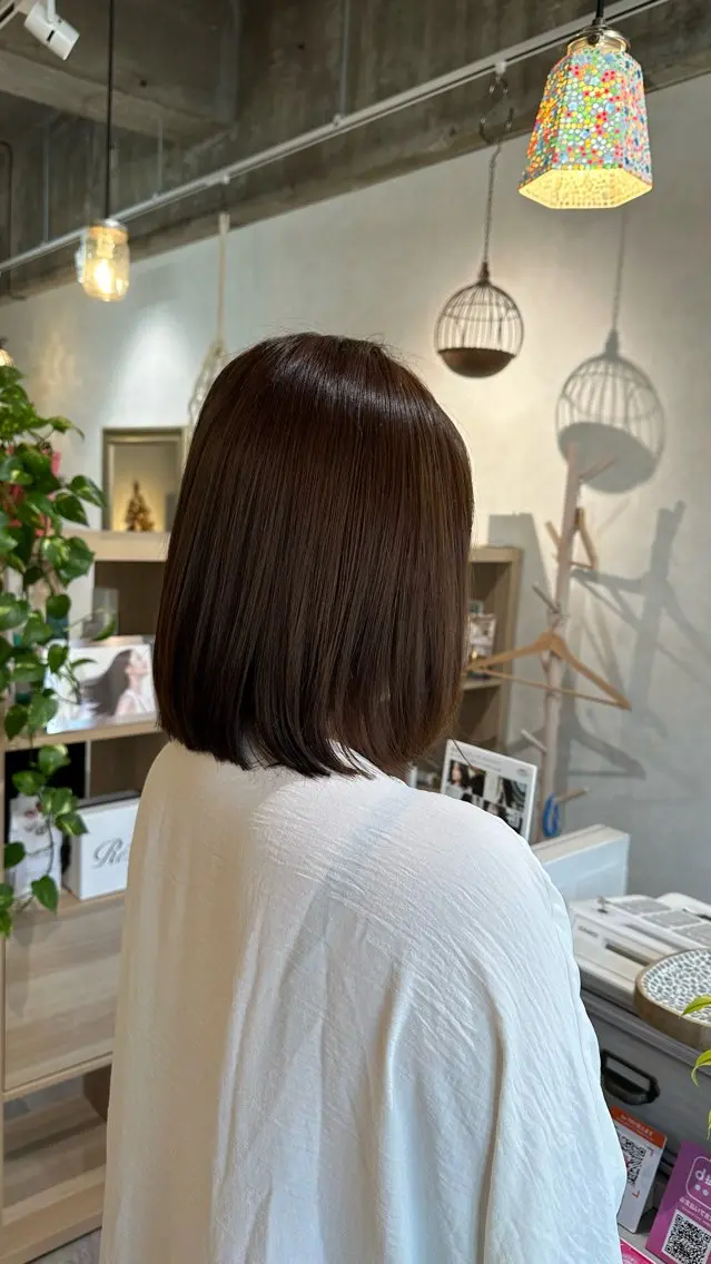 ミディアム ヘアカラー トリートメント REGO Hair &eye salonのヘアスタイル