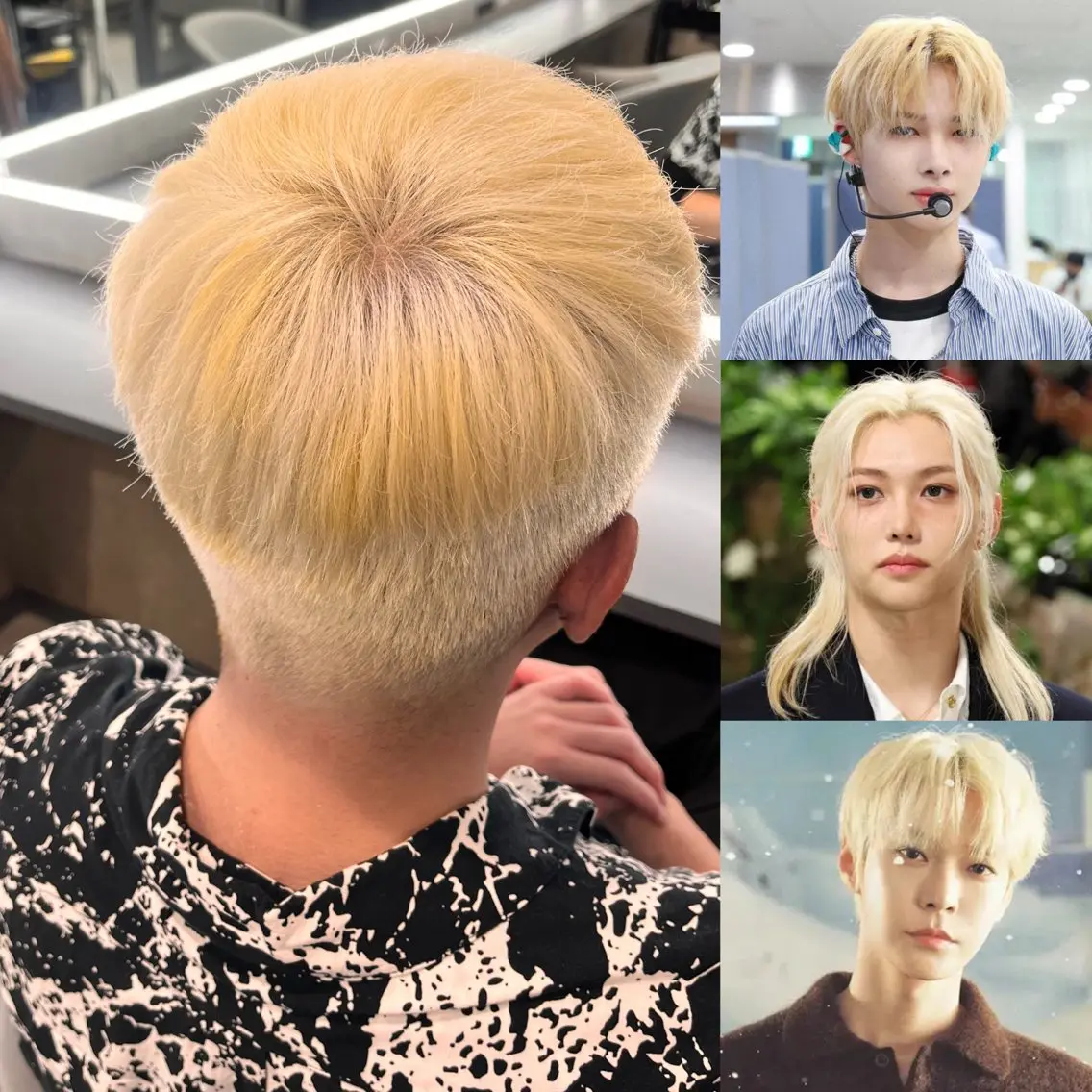 ショート カラー メンズ メンズブリーチ ブリーチ ヘアカラー CORE もえかのヘアスタイル