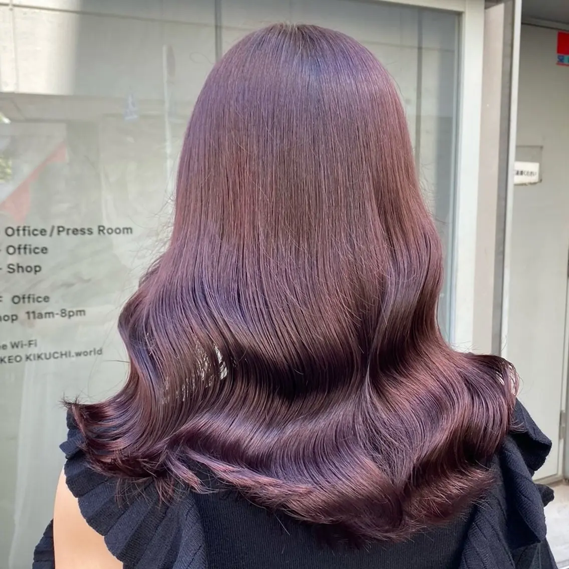 セミロング カラー 大人っぽ♡上品な暖色 ♡ブリーチなし♡のヘアスタイル