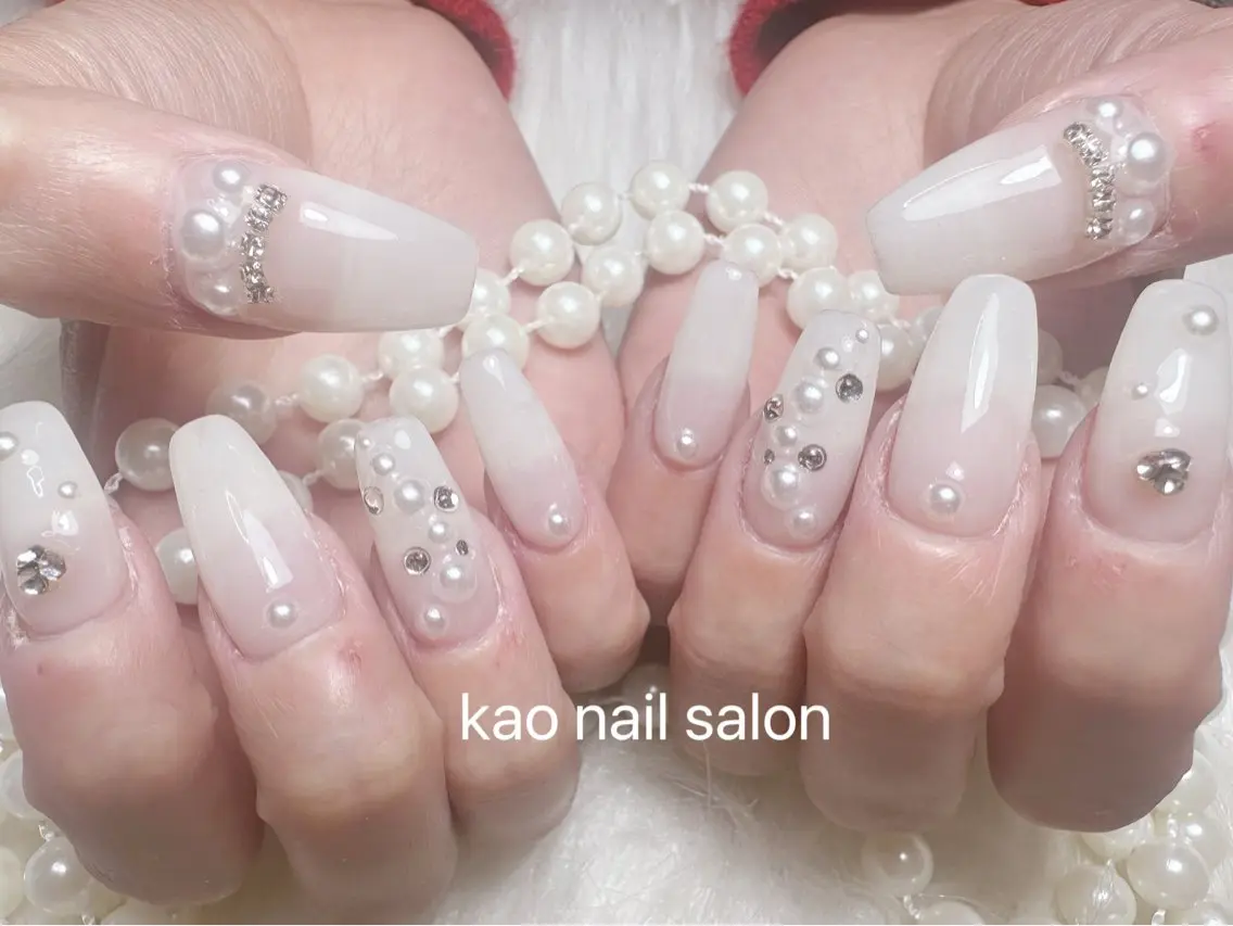 ネイル ハンドネイル kao nail マグネット/長さだしのネイルデザイン