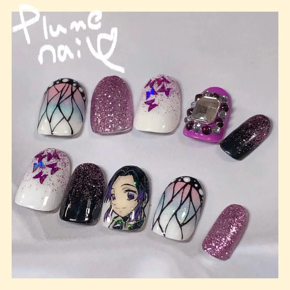 ネイル アートネイル ジェルネイル キラキラネイル 韓国ネイル 春ネイル plume nail ☆韓国ネイルのネイルデザイン