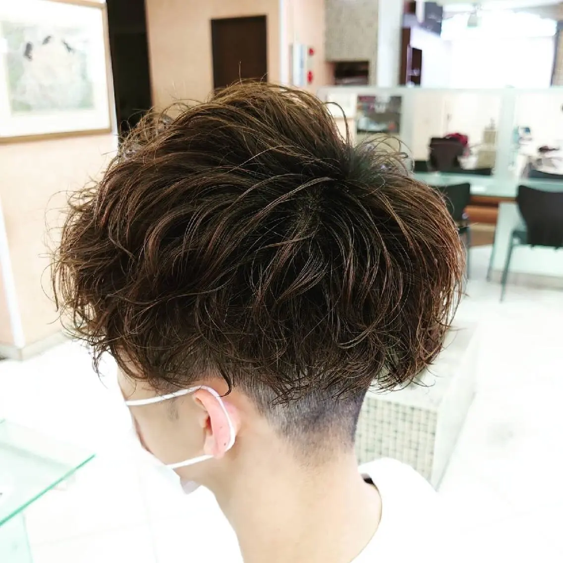 ショート パーマ メンズ マッシュ 🐺デザインウルフ / 一ノ瀬 凌🐺のヘアスタイル