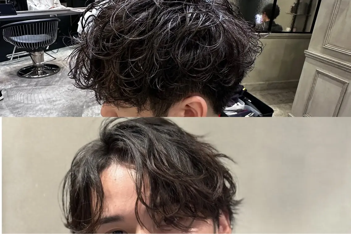 ショート パーマ 池袋センターパート No.1 裕大のヘアスタイル